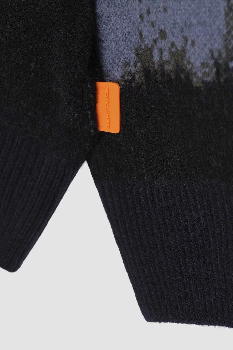 Pull Alangl maille brossée jacquard