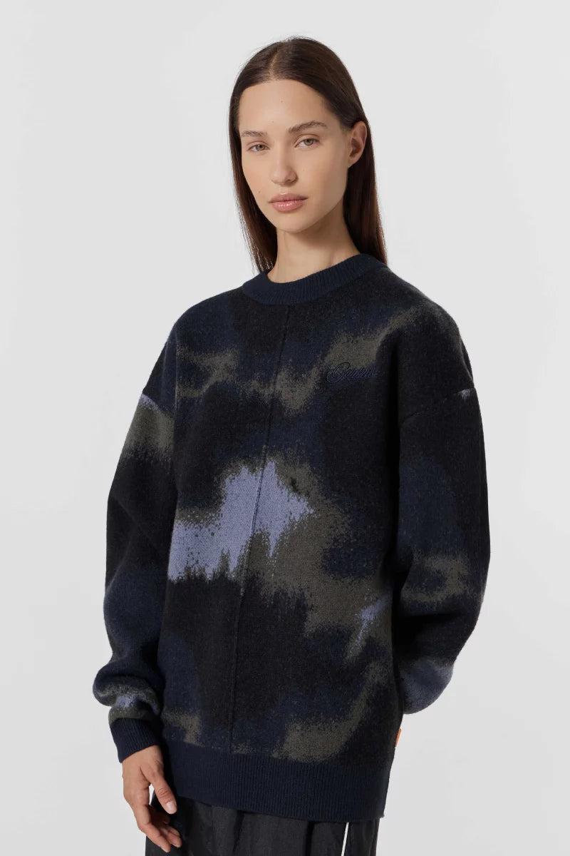 Pull Alangl maille brossée jacquard