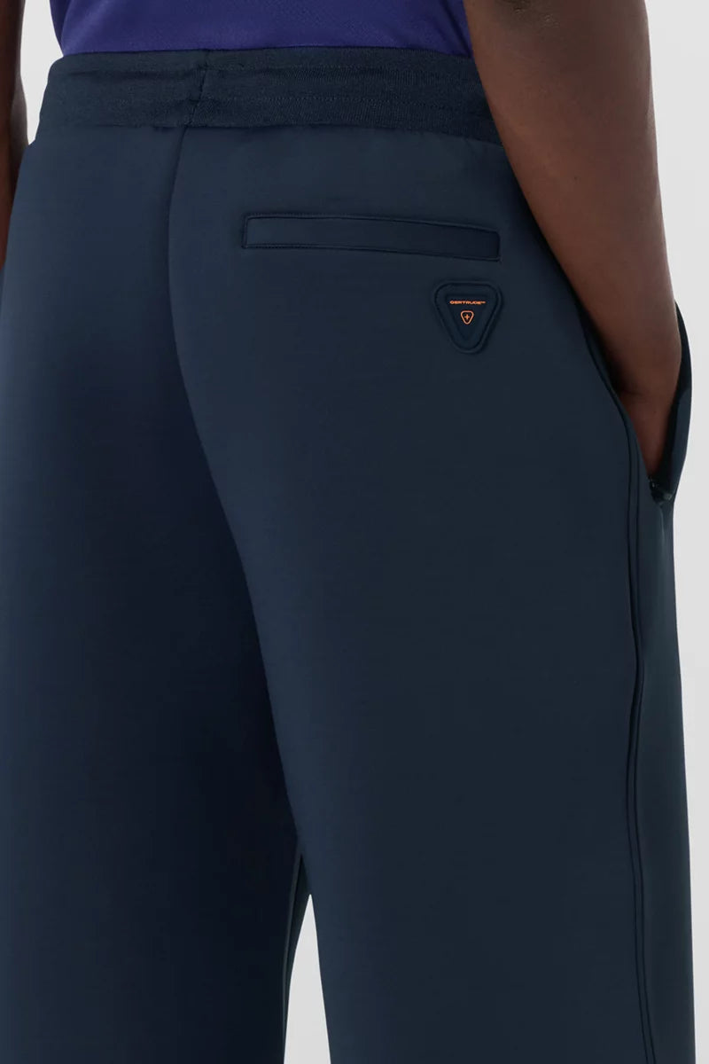 Pantalon Cardi maille scuba coupe ample taille élastiquée