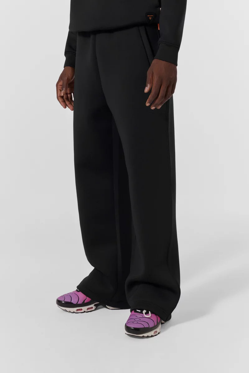 Pantalon Cardi maille scuba ample taille élastiquée