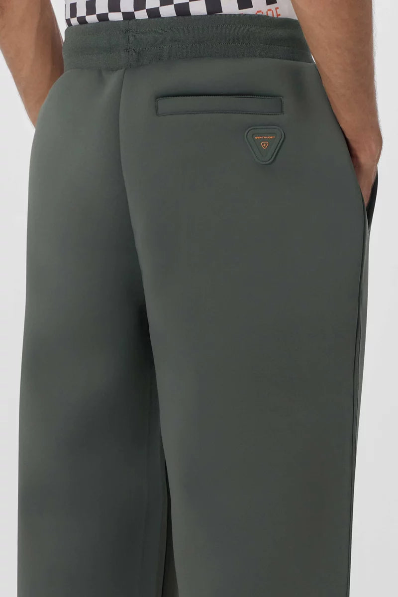 Pantalon Cardi maille scuba coupe ample taille élastiquée