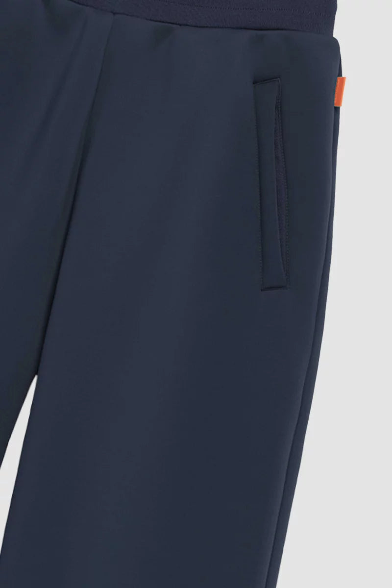 Pantalon Cardi maille scuba coupe ample taille élastiquée