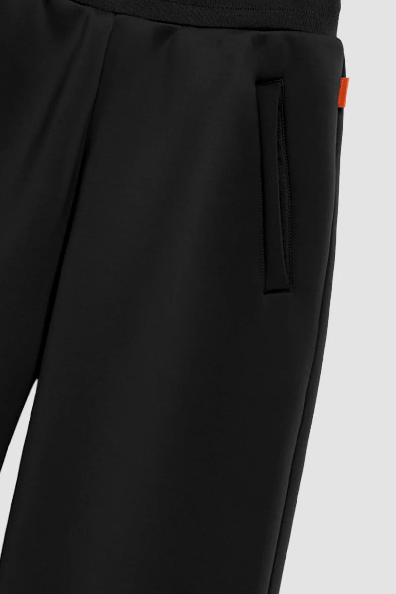 Pantalon Cardi maille scuba ample taille élastiquée