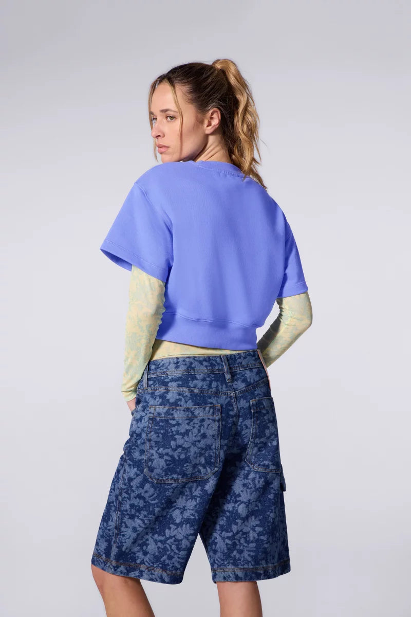 Sweat Cropped Molleton Adonia