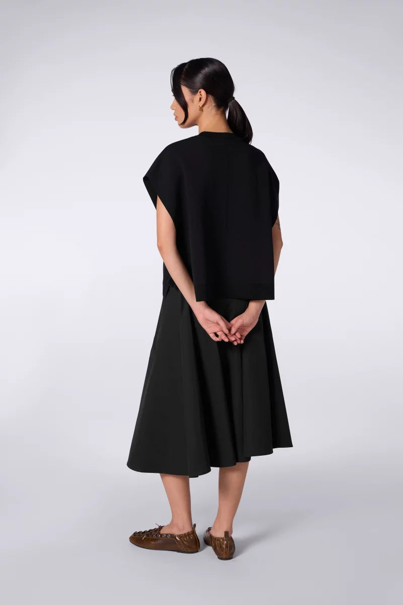 Pull Cropped à Poches Cher