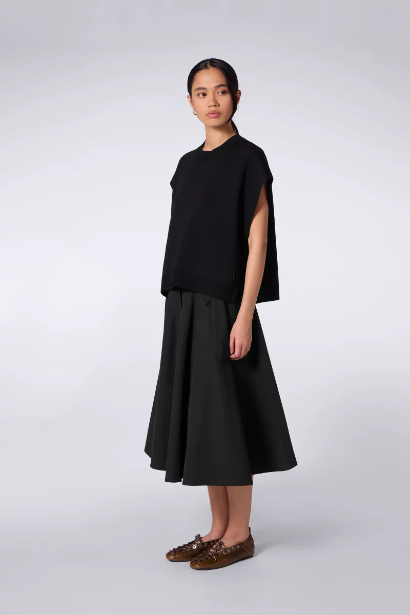 Pull Cropped à Poches Cher