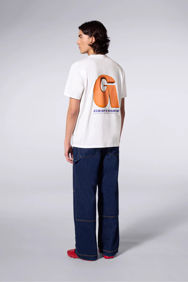 T-shirt Print Leonce Letter Mixte