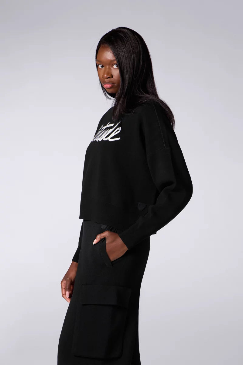 Pull Cropped Jacquard Nath