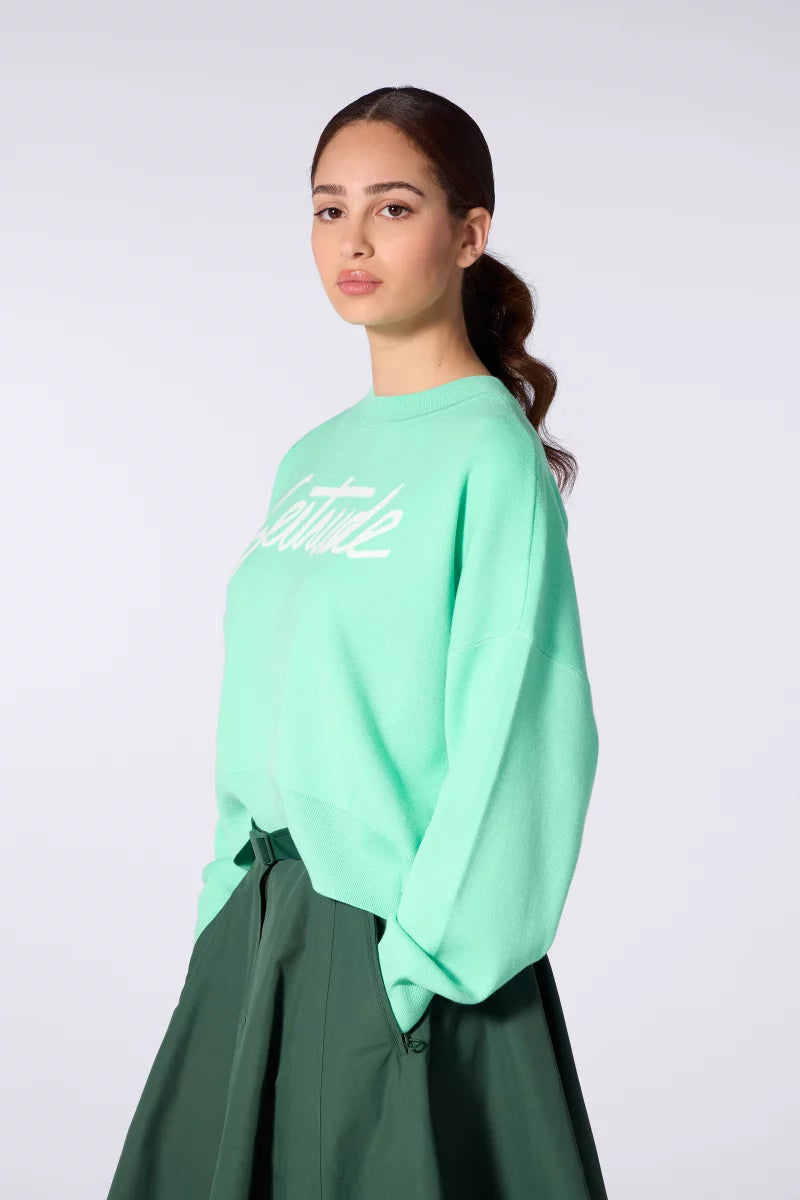 Pull Cropped Jacquard Nath