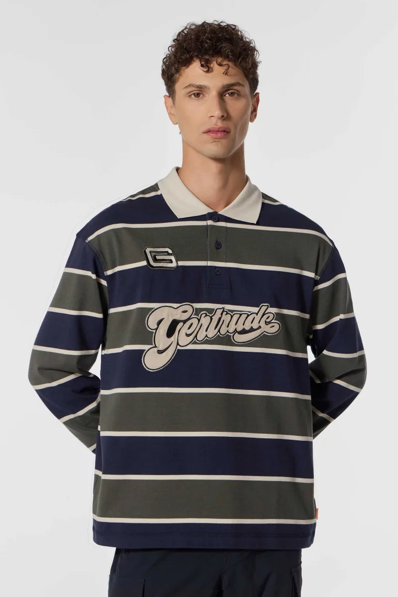 Polo Farisrayure jersey rayé coupe ample