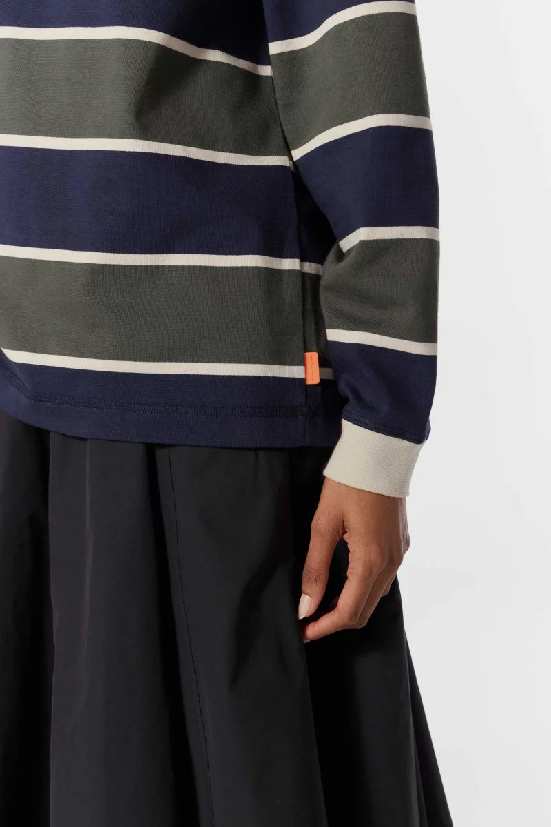 Polo Farisrayure jersey rayé coupe ample