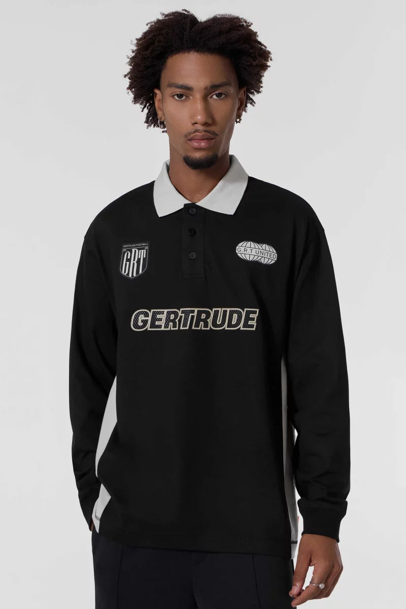 Polo Farissport col contrasté manches longues