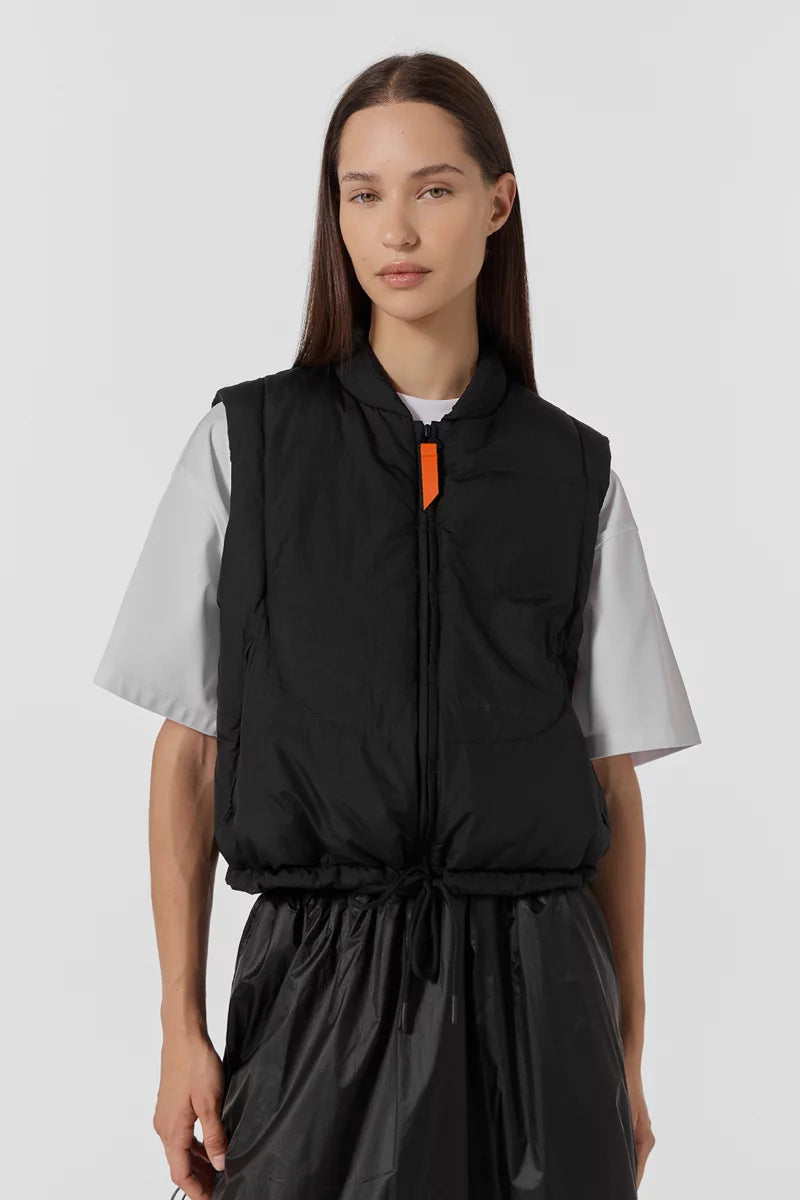 Doudoune Grazia sans manches coupe cropped