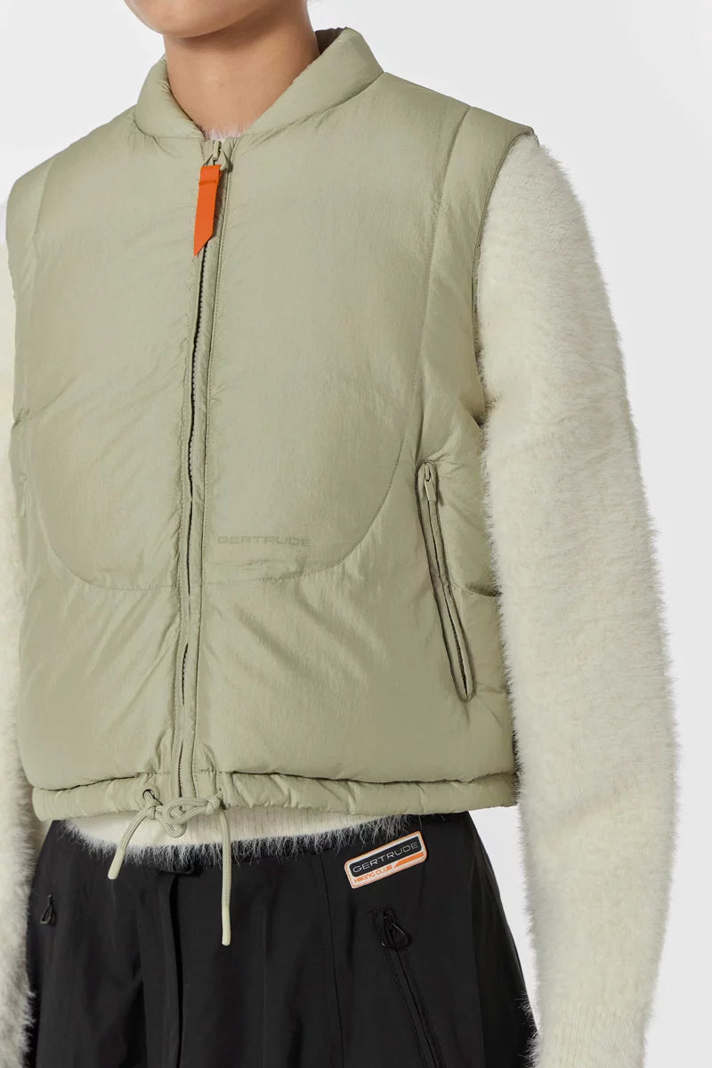 Doudoune Grazia sans manches coupe cropped