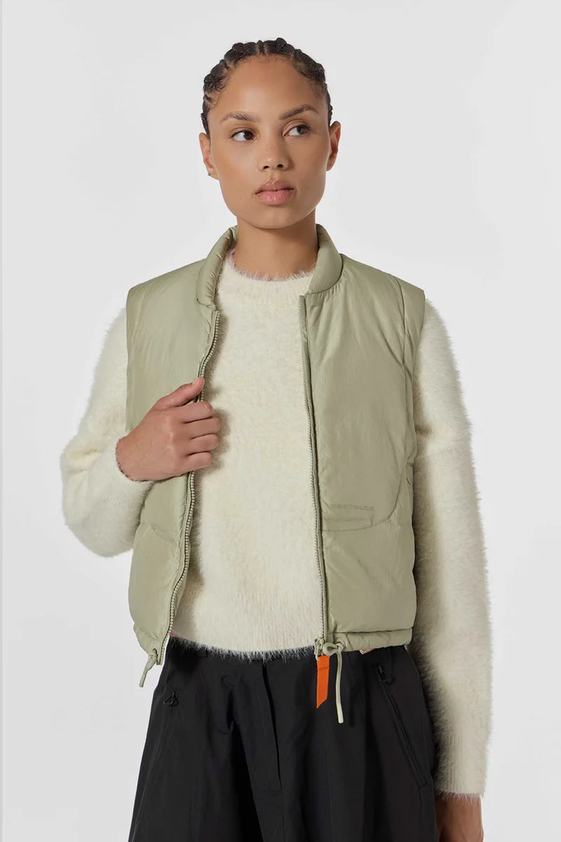 Doudoune Grazia sans manches coupe cropped