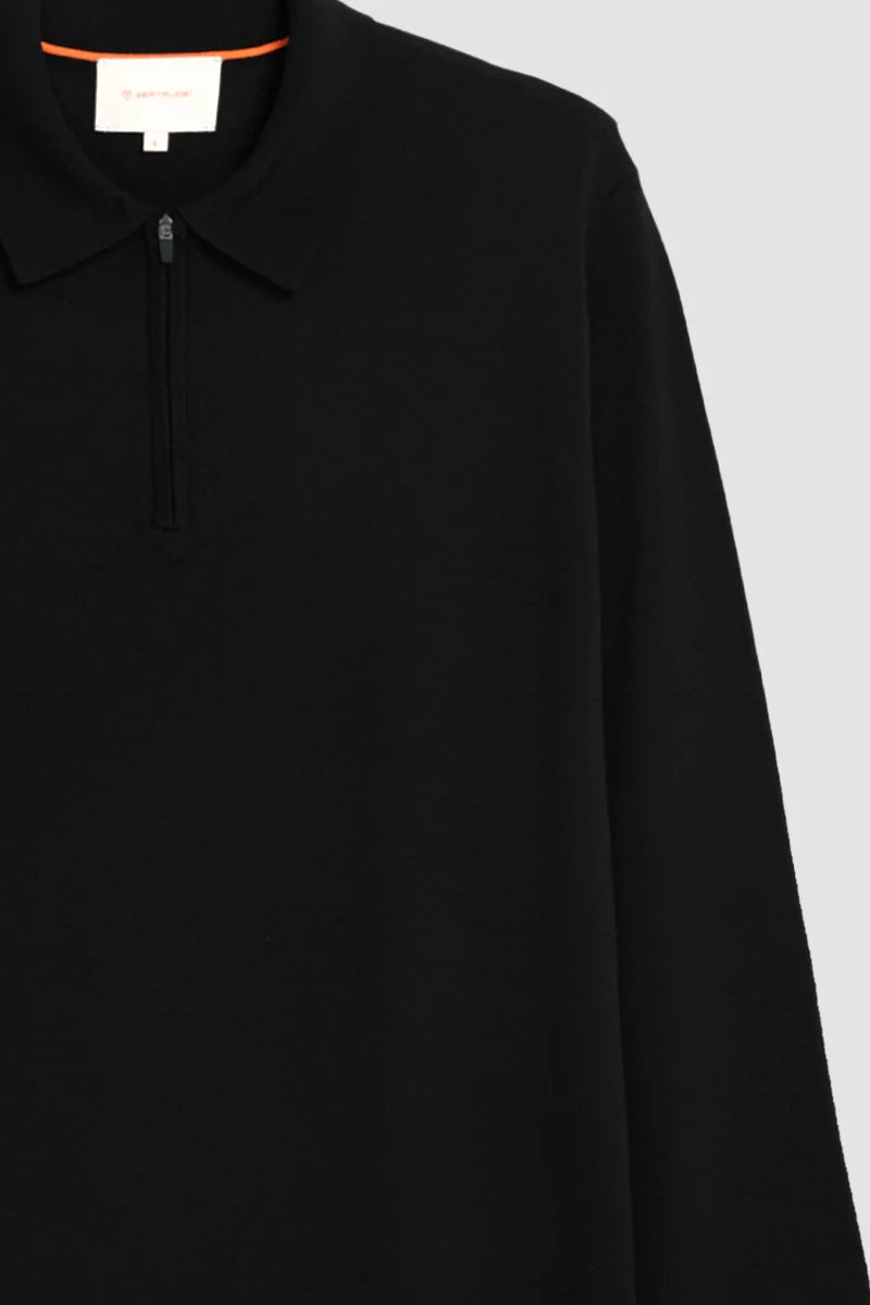Polo Judson col zippé maille légère