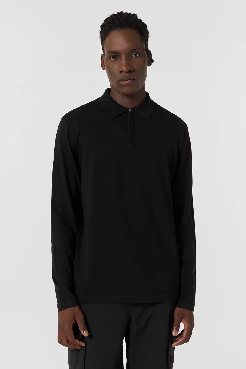 Polo Judson col zippé maille légère