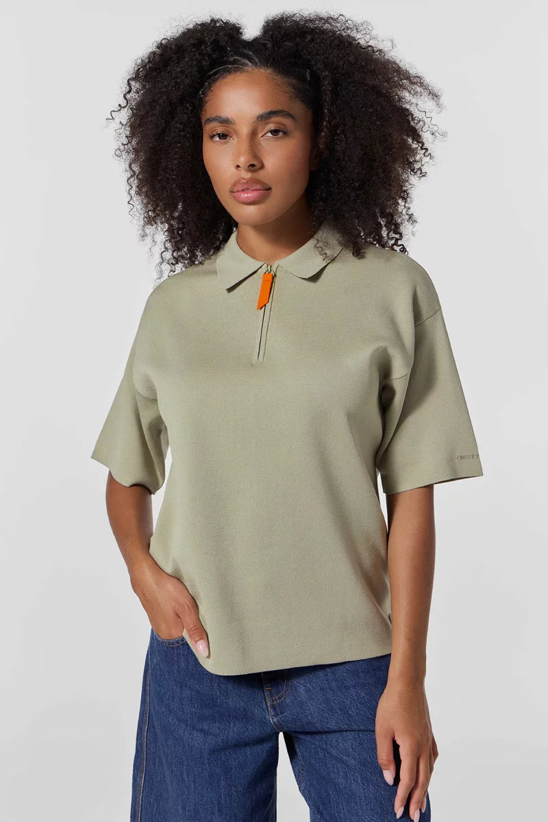Polo Lulu col polo zippé