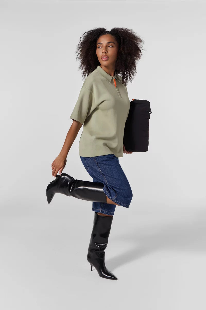 Polo Lulu col polo zippé