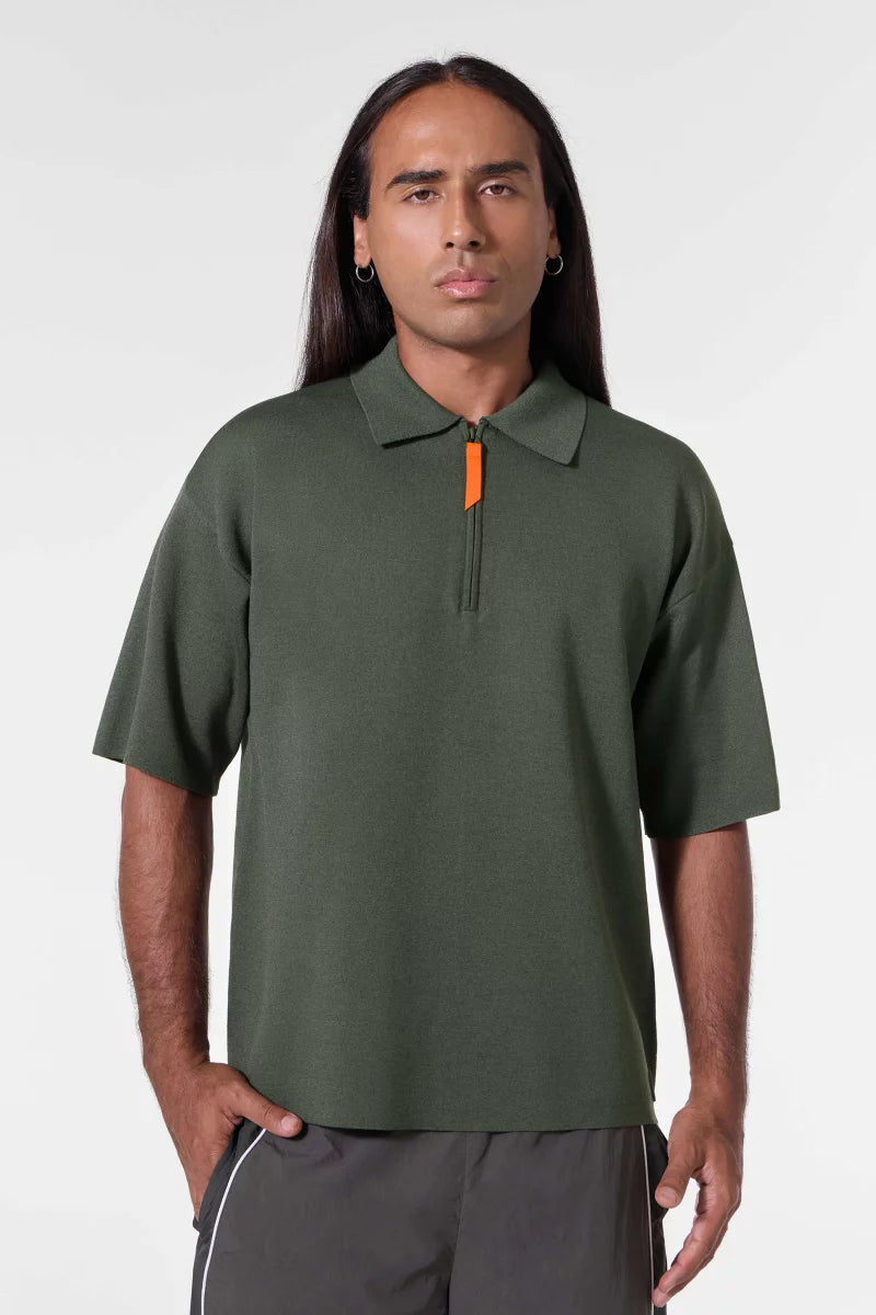 Polo Lulu col polo zippé