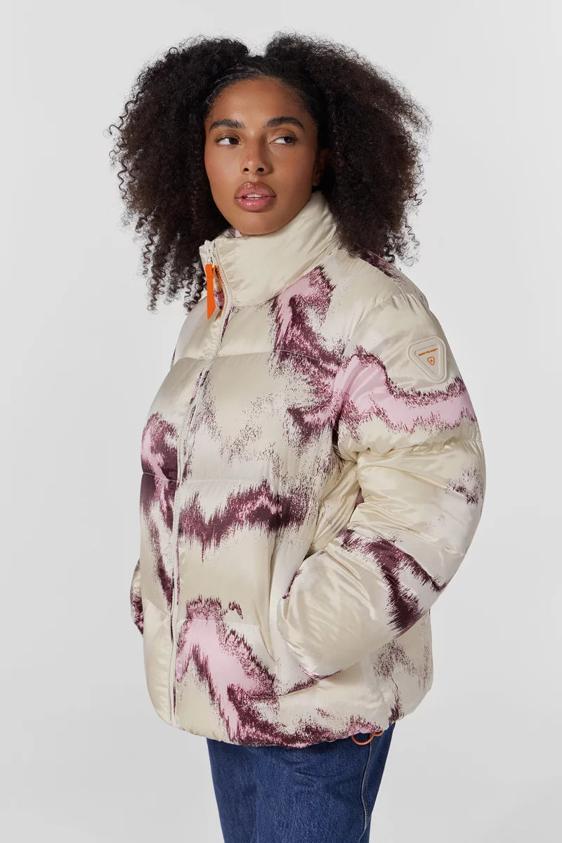 Doudoune Oliviapr nylon imprimé