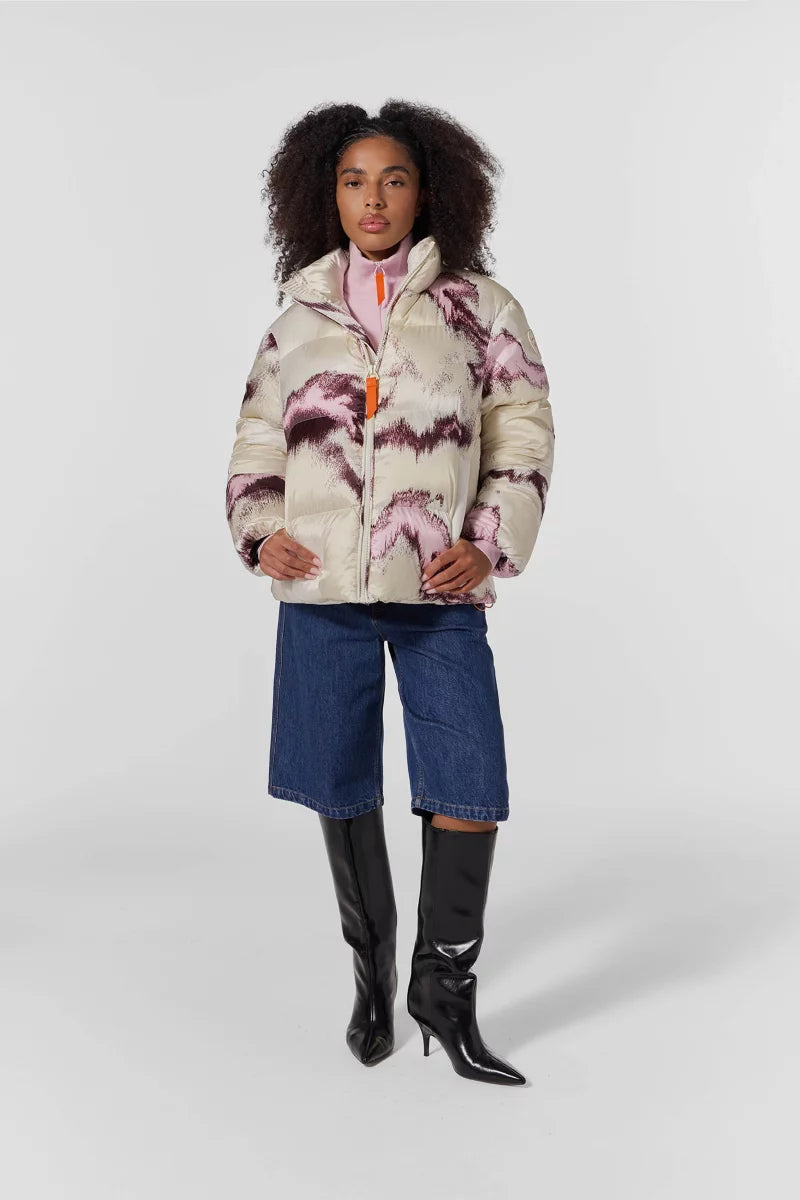 Doudoune Oliviapr nylon imprimé